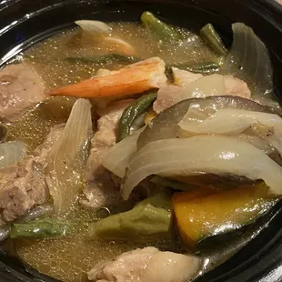 Pinakbet was too soupy, not authentic