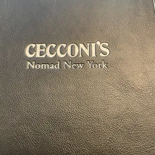 Drink menu