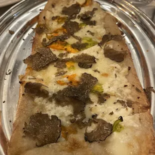 truffle , goat cheese flat bread