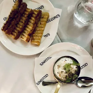 Whipped ricotta, truffle honey, crostini