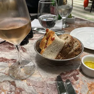 Bread and rosé