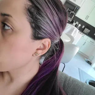 It's fading into a beautiful lavender.