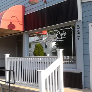 the front of a restaurant