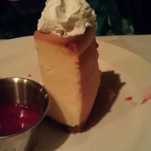 Yes, it was good. Tallest New York cheesecake I've ever seen.