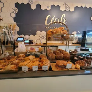 Photo of the baked goods counter.