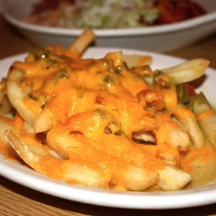 look at the puddle at the bottom of the fries. gross