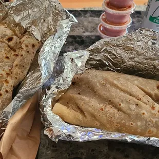 Huge burritos