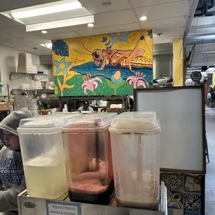 Lemonade, hibiscus, Horchata