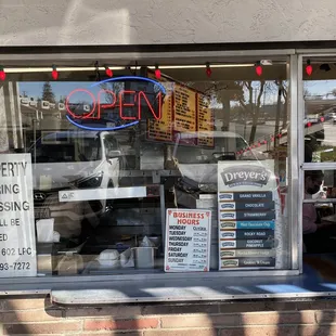 open sign