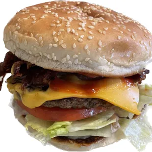 1/4 lb bacon cheese burger