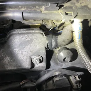 The electrical tape holding my hose onto gasket? Now it will not pass smog WTF..