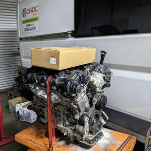 Replacement used engine going into Dodge Pro Master van.