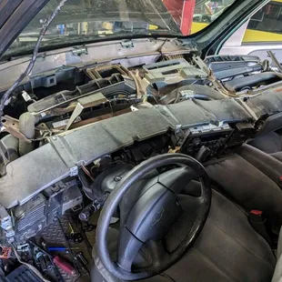 Chevy Pick Up Dashboard Removal For AC Evaporator Replacement
