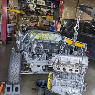 Lotus Exige Engine Installation