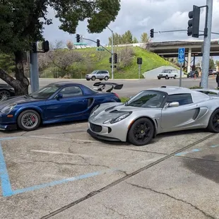 Lotus Exige and MR2 Spyder