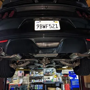 Mustang Borla Exhaust Kit Installed
