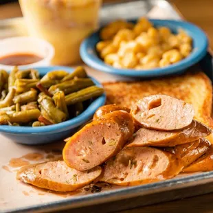 a tray of food