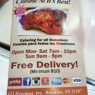 Number and hours of operation