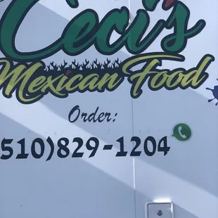Side of food truck