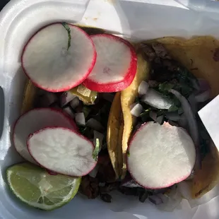 Asada, al pastor tacos@2.52