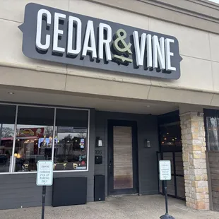 Outside signage