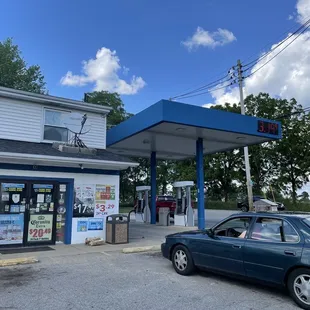 a car parked in front
