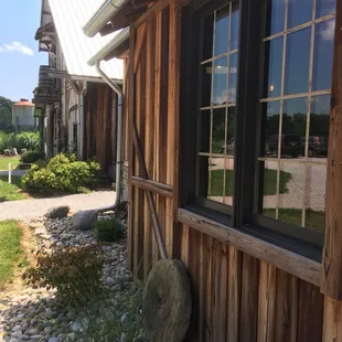 the front of the building