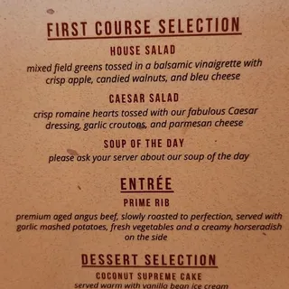 Prime Rib Special