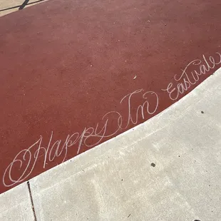 More ground writing.