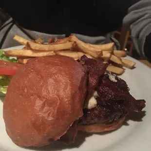 Blue cheese and bacon burger. No longer on the menu, but you can still order it!