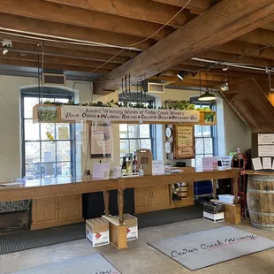 the tasting area