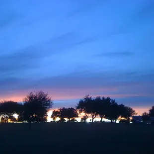 Finishing up just before sunset