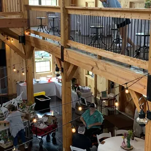 Setting up the event. We had full range over what we wanted, we brought our own decor as well