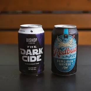 We have a wide selection of local beers and ciders