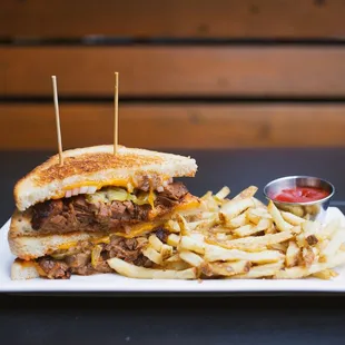 BBQ Brisket Grilled Cheese