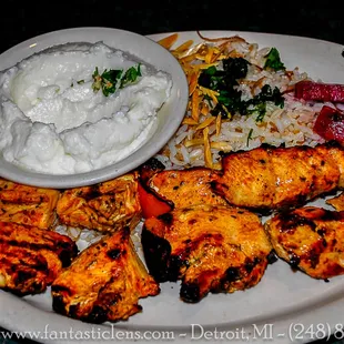 Shish Tawook dinner, absolute perfection