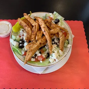 Greek salad w/chicken