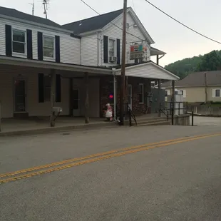 the corner of the street