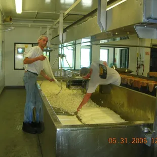Cheese making a few years ago.
