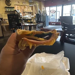 Ham, Egg and Cheese Panini