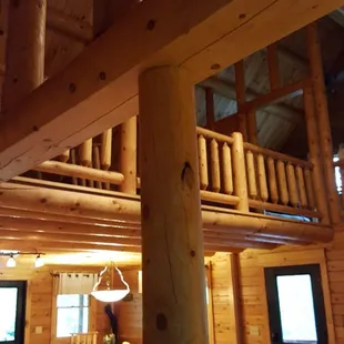 Looking up into the loft
