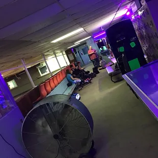 The fan helps. Nice and cool inside.