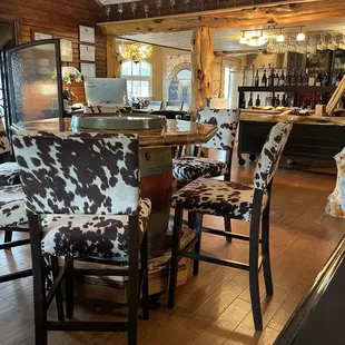 Loved the atmosphere!! All different kinds of tables and chairs.