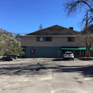 Outside of the restaurant