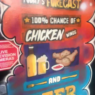 The forecast was chicken.