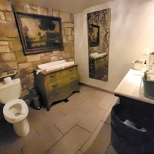 One of the restrooms.