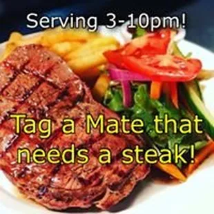 Saturday is here were searing up steaks for you on spacial today!