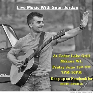 Live Music, Keep up with events on our Facebook Page https://www.facebook.com/cedarlakegrill/