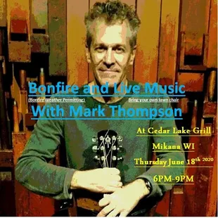 Live Music, Keep up with events on our Facebook Page https://www.facebook.com/cedarlakegrill/