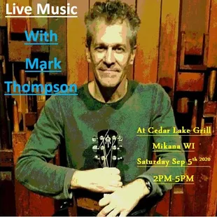 Live Music, Keep up with events on our Facebook Page https://www.facebook.com/cedarlakegrill/